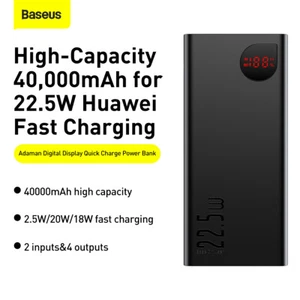 Baseus 40000mAh Powerbank 20W Schnell Ladegeräte Handys Akku Digital Display - Bild 1 von 18