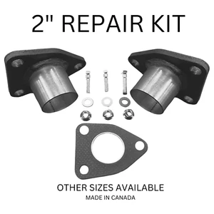 2" ID Quick Fix Exhaust Honda style 2 Triangle Flange Repair Pipe Kit Gasket - Bild 1 von 3
