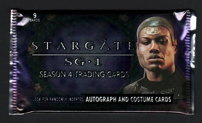 STARGATE SG-1 SEASON 4 FACTORY SEALED 9 CARD PACK TEAL'C - Image 1 of 2