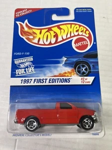 Hot Wheels 1997 First Editions RED Ford F-150 #2/12 #16666 Pickup Truck Diecast - Bild 1 von 8