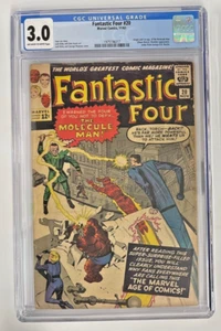 Fantastic Four #20 (1963) CGC 3.0!! Stan Lee Geschichte, 1. App von Molecule Man - Bild 1 von 2