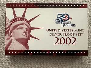 Juego de prueba de plata Estados Unidos 2002 como nuevo en embalaje original (J322) - Imagen 1 de 13