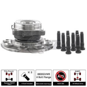 [1 paquete] 515012 buje de rueda delantero para Dodge Ram 2500 1994-1999 4x4 2 ruedas ABS - Imagen 1 de 5