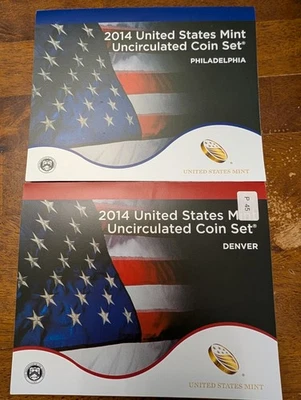 2014 United States Mint Uncirculated Coin Set Philadelphia & Denver - Image 1 of 4