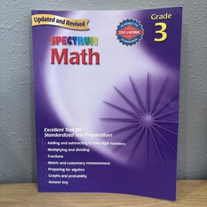 Spectrum Math Grade 3 Homeschool Workbook Activities And Practice - Picture 1 of 16