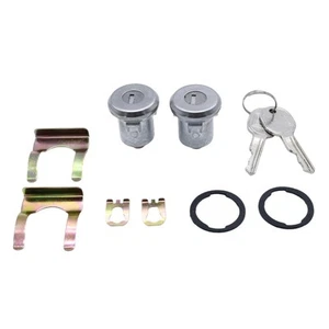 1 Pair Car Door Lock Cylinder Set with Keys Silver Colour Fits for Chevy GMC ... - Picture 1 of 9
