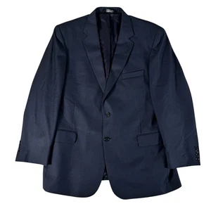 Jos. Blazer para hombre A Banks azul seda mezcla lana dos botones ventilación única talla 46R - Imagen 1 de 24