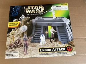 Star Wars Endor Attack Playset Power Of The Force POTF Kenner 1997 Toy New MIB! - Picture 1 of 2