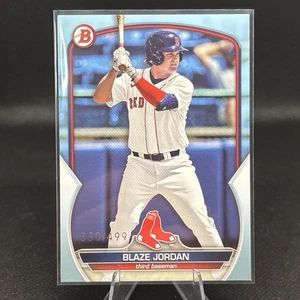 2023 Bowman Blaze Jordan BP-101 Sky Blue Paper Parallel /499 Red Sox - Picture 1 of 2