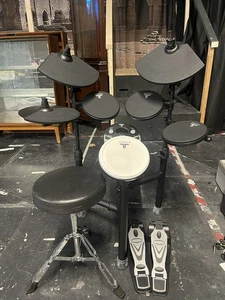 Tourtech Tt-12s Electric Electronic Digital Drum Kit Set W/stool - Picture 1 of 7