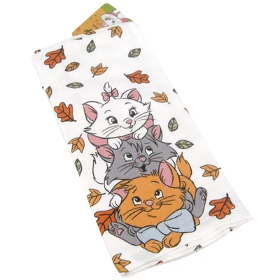 Disney Aristocats Marie Berlioz and Toulouse Fall Kitchen Towel Set of 2 NWT - Image 1 of 4