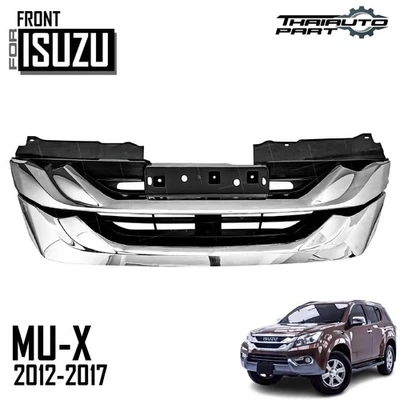 Parrilla delantera cromada Fit Isuzu MU-X MUX LS Suv 2012-2017 Foto 1 de 4