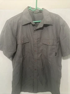 Element Button Up Shirt Mens Size L SK8 Skateboard Grey - Picture 1 of 4