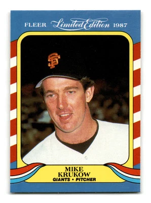 Mike Krukow 1987 Fleer Limited Edition #24 San Francisco Giants NM-MINT - Image 1 of 2