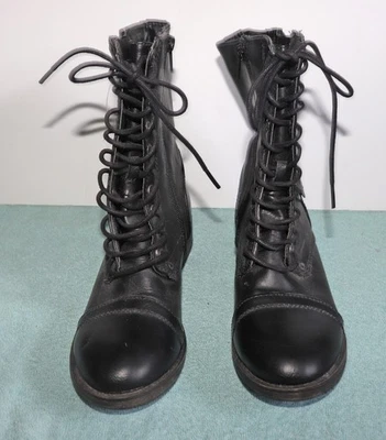 Ram-Jonder Black Lace Up  Boots Size 7M - Image 1 of 4
