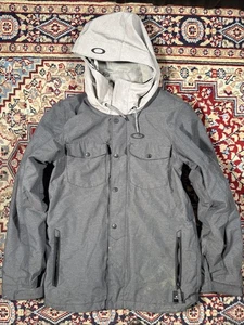 Oakley Biozone Jacket 10K FN Dry Size Small Gray Hooded - Picture 1 of 6