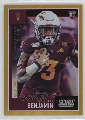 2020 Score Rookies Gold Zone /50 Eno Benjamin #380 Rookie RC - Image 1 of 2