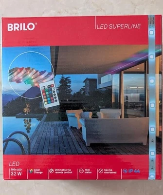 BRILO Led Superline -Dimens:10,0 m   280x LED (32 W) con Telecomando - Outdoor - Immagine 1 di 3