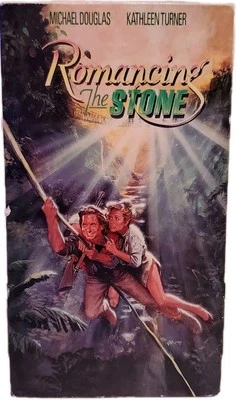 Romancing The Stone, 1984 (VHS, 1992) Original Cover Art, Michael Douglas - Image 1 of 3