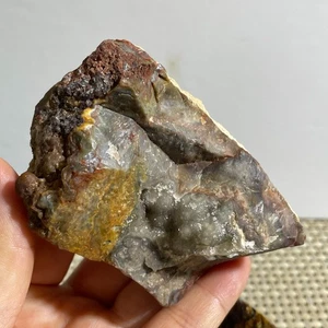 Agata di pizzo folle messicana naturale 182 g pietra preziosa grezza non lucidata agata messicana - Foto 1 di 13