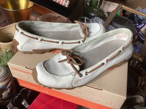 Merrell Vibram Marina Silver Birch slip on loafers - womens 10 - Picture 1 of 4