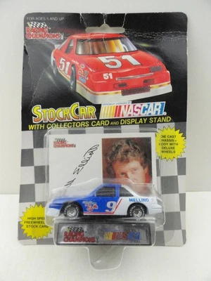 1991 Racing Champions 1/64 Bill Elliott #9 Melling (1990 Card, Silver Wheels) - Image 1 of 4