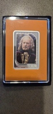 Lord Of The Rings 1oz Silver New Zealand Mint Agoro King Theoden 123/150 - Image 1 of 2