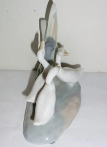 VINTAGE LLADRO FIGURINE GEESE DUCK FIGURINE GLOSSY DESIGN - Foto 1 di 6