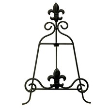 Cookbook Stand Metal Kitchen Ornament Cook Book Iron Black Holder Country 32cm