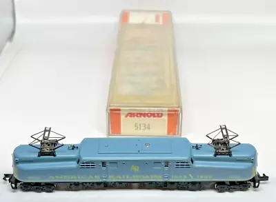 N Scale Arnold 5134 "American Railroads" Electric Locomotive Original Box - Image 1 of 4