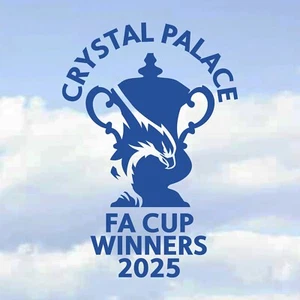Crystal Palace The Eagles FA Cup Winners 2025 Car Bumper Laptop Vinyl Decal - Picture 1 of 7