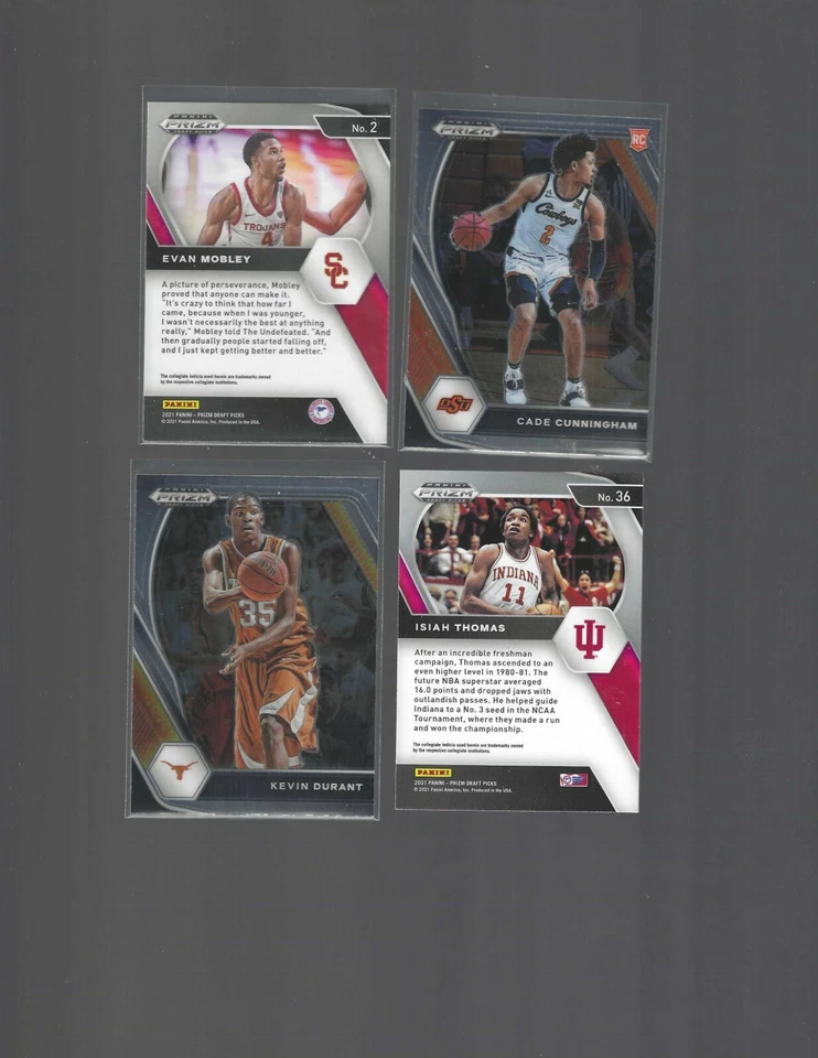 2021-22 Panini Prizm Draft Picks Basketball - Base Vets - RC - Pick Your Card - Image 1 of 1