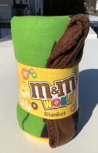 2013 M&Ms Spokescandies World Blanket Fleece Polyester 50"x60" Blanket New - Picture 1 of 2