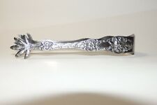 Nice Vintage TH Marthinsen Norway Silverplate EPNS Eagle Claw Sugar Tongs