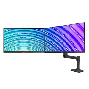 Ergotron LX Dual Monitorarm für zwei Monitore bis 25 Zoll nebeneinander Schwarz - Bild 1 von 4