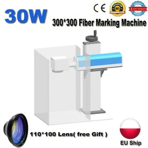 Máquina de marcado láser de fibra portátil de 30 W 110 * 110 mm para metal acero dividido envío a la UE - Imagen 1 de 7