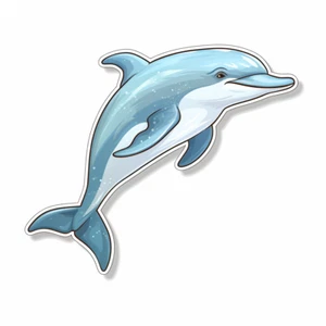 Riesiger XXXL Autoaufkleber Sticker Niedlicher Delfin Aufkleber - Bild 1 von 1