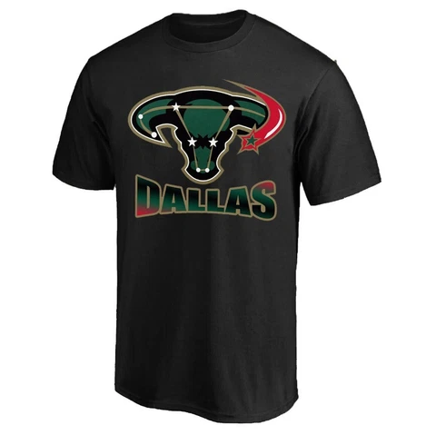 Dallas Stars Bull Logo Team Hockey T-Shirt Gift For Fans All Size S-3XL Cover