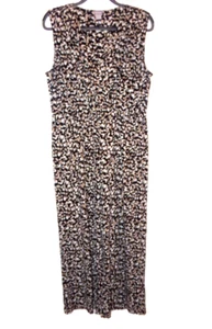 CHICO'S SZ.1(8-10) SLEEVELESS MULTI COLOR JERSEY JUMPSUIT - Picture 1 of 8