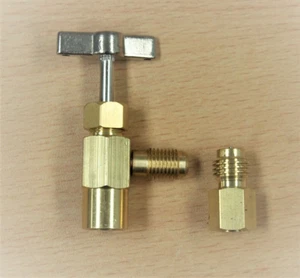 Self-Sealing R134a A/C Can Tap Tapper Adapter Dispensing Valve - Picture 1 of 4