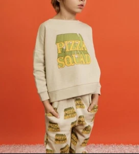 Hugo Loves Tiki Wide Sweatshirt Pizza Squad Size 10T Youth - Picture 1 of 11