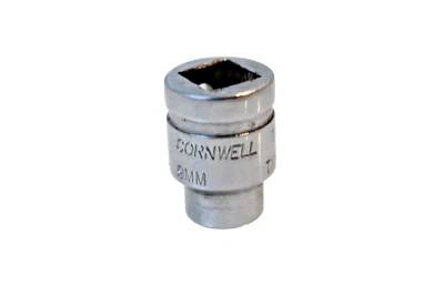 Cornwell Tools TM2209 9mm Metric Shallow Socket 3/8" Drive 6 Point Chrome USA - Image 1 of 4