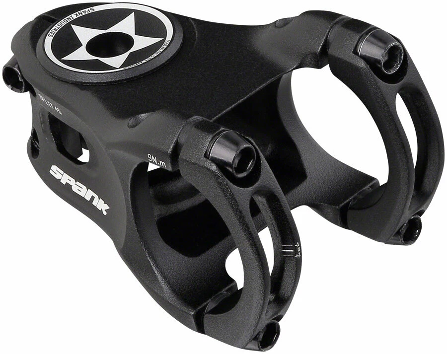 Spank Split 35 Stem - 45mm 35 Clamp +/-0 1 1/8 Aluminum Black - Image 1 of 1