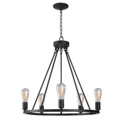 Hixon 5-Light Graphite Chandelier by KENROY HOME - Image 1 of 4