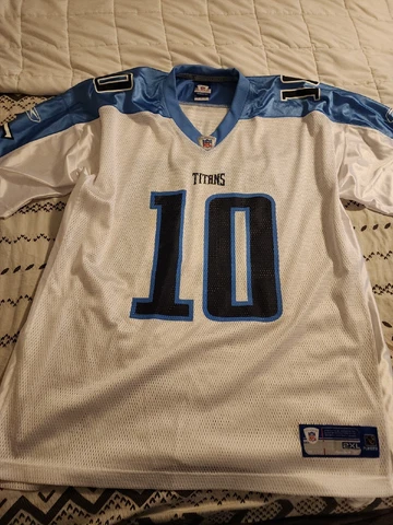 Vince Young Tennessee Titans On Field Reebok Jersey #10 NFL Size 2XL Cover