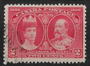 CANADA # 98i  SINGLE  USED  WELL CENTER with hairline - Picture 1 of 1