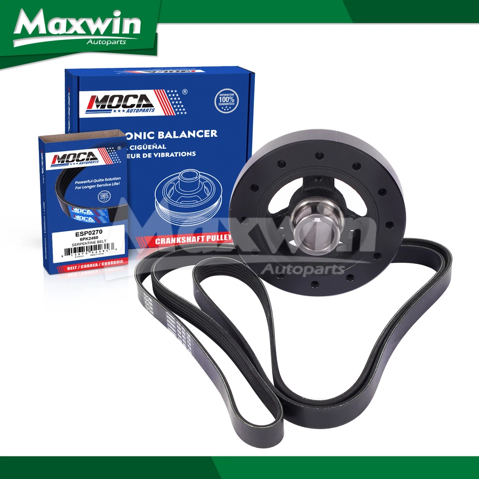 Cinturón serpentino equilibrador armónico apto para Chevrolet GMC C1500 C2500 K1500 K2500 Foto 1 de 4