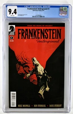 Cómics Frankenstein Underground #1 CGC 9,4 casi nuevo Dark Horse páginas blancas losa limpia Foto 1 de 2