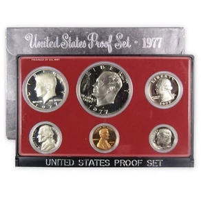 1977 Clad Proof Set U.S. Mint Original Government Packaging OGP - Picture 1 of 3