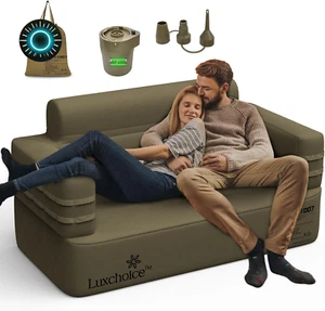 Luxchoice Inflatable Sofa Multifunctional Air Couch with Built-in Pump Portab... - Picture 1 of 12